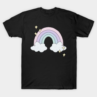 Pastel Sparkly Rainbow T-Shirt